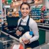 Cashier Jobs in Canada: A female cashier