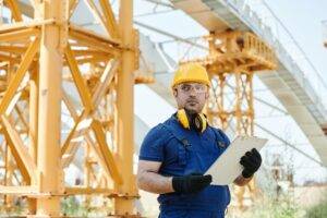 High Paying Industries in the UK: An Engineer on site