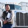 Immigrating to Canada and Working as a Truck Driver: A driver with his truck