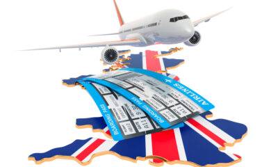 Book Cheap Flights to the UK: A picture showing flights to the Great Britain concept