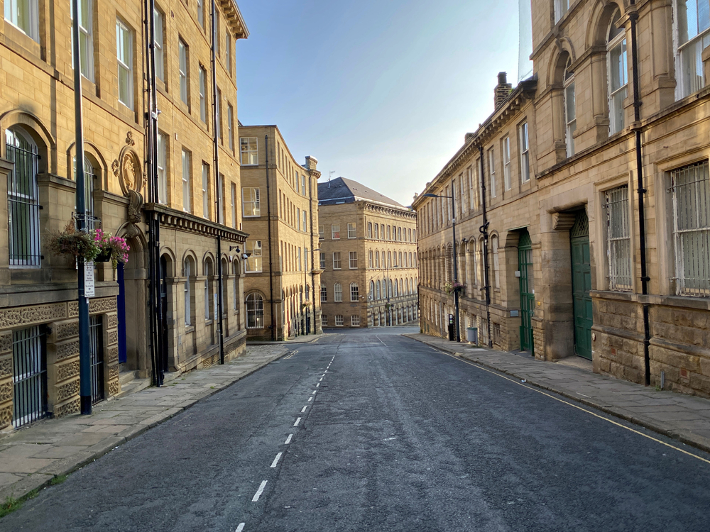 Best and Worst Cities for Finding Jobs in the UK: A picture showing an empty Bradford city in the UK.