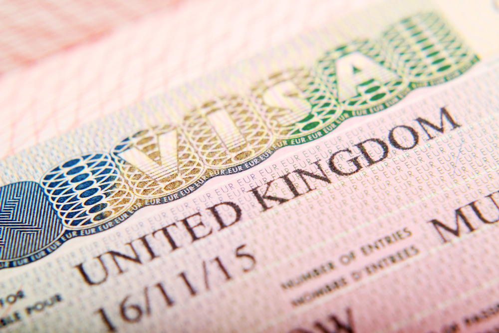 UK Spouse Visa vs Unmarried Partner Visa: United Kingdom visa in a passport
