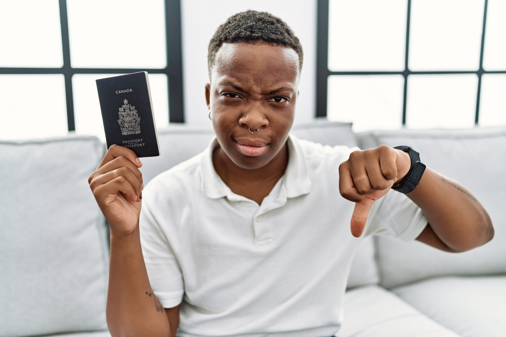 Mistakes People Make When Applying for a Canada Visa: A picture showing a Canadian visa applicant who got a rejection due to mistakes.
