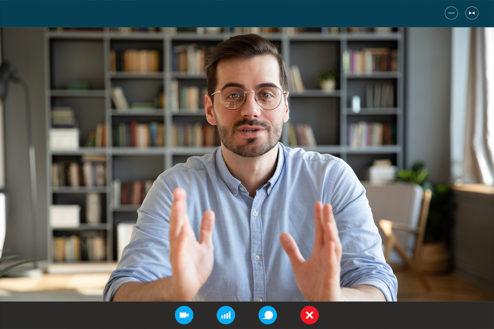 The 10 Worst Remote Jobs for Work-Life Balance: Picture of a freelancer in an online meeting