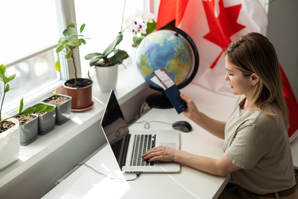 What Not to Do When Working in Canada: Canada National Flag Business Communication Connection Concept 